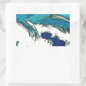 Pix Dezines konen uehara Ozeanwellen, 上 原 Rechteckiger Aufkleber (Tasche)