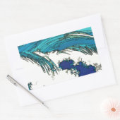 Pix Dezines konen uehara Ozeanwellen, 上 原 Rechteckiger Aufkleber (Umschlag)