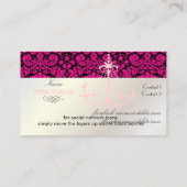 Pix Dezines Kronleuchter + Spitzenfeuchtigkeit /Pe Visitenkarte (Rückseite)