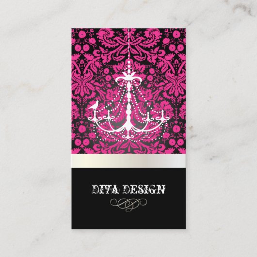 Pix Dezines Kronleuchter + Spitzenfeuchtigkeit /Pe Visitenkarte (Vorderseite)