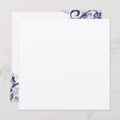 Pix Dezines la Tour eiffel/paris Einladung (Vorne/Hinten)