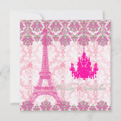 Pix Dezines la Tour eiffel/paris Einladung (Vorderseite)