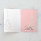 Pix Dezines la Tour Eiffel/paris Karte (Innenseite)