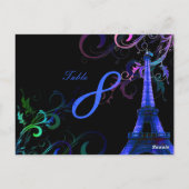 Pix Dezines la Tour Eiffel/paris Postkarte (Rückseite)