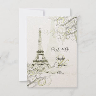 Pix Dezines la Tour eiffel/paris RSVP Karte