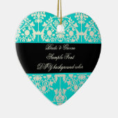 Pix Dezines leila Damask/DIY Hintergrund Keramik Ornament (Rechts)