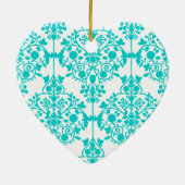 Pix Dezines leila Damask/DIY Hintergrund Keramik Ornament (Hinten)