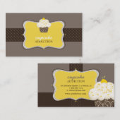 Pix Dezines lemon zest cupcake/pâtisserie Visitenkarte (Vorne/Hinten)