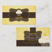 Pix Dezines lemon zest cupcake/pâtisserie Visitenkarte (Vorne/Hinten)
