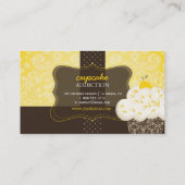 Pix Dezines lemon zest cupcake/pâtisserie Visitenkarte (Rückseite)