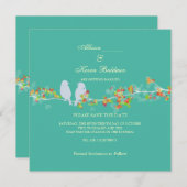 Pix Dezines LIEBT VÖGEL/DIY HINTERGRUNDFARBE Save The Date (Vorne/Hinten)