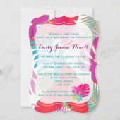 Pix Dezines Luau Abschluss/Regenwald Einladung (Rückseite)