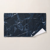 Pix Dezines MIDNIGHT BLAU MARMOR Badhandtuch Set (Handtuch)