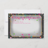 Pix Dezines Mitzvah Celebration Dazzled/Regenbogen Einladung (Rückseite)