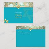 Pix Dezines mitzvah Wegweiser Karten/Grunge Sterne Begleitkarte (Vorne/Hinten)