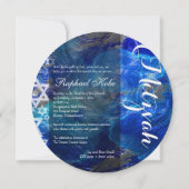 Pix Dezines /Mod stars/Bar Mitzvah Einladung (Rückseite)