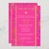 Pix Dezines Mod stars/Bat Mitzvah/diy Hintergrund Einladung (Vorne/Hinten)