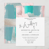 Pix Dezines Moderne Kunst, Dichtung und Musik Rose Einladung (Vorne/Hinten)