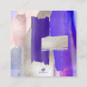 Pix Dezines Moderne Kunst Rose Unterkunft Begleitkarte (Rückseite)