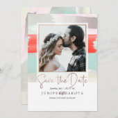 Pix Dezines Moderne Kunst, Zeitung+Korallen Einladung (Vorne/Hinten)