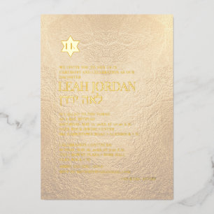 Pix Dezines Moderne Minimalistische Rose Gold Bat Folieneinladung