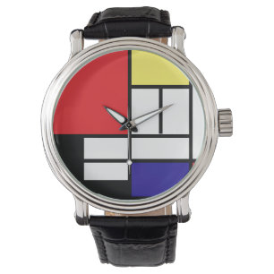 Pix Dezines Mondrian Art Armbanduhr