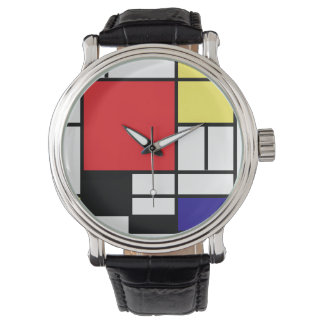 Pix Dezines Mondrian Art Armbanduhr