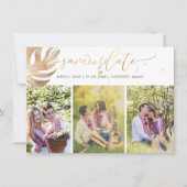 Pix Dezines Monstera Imitats Metallic|Save the Dat Save The Date (Vorderseite)