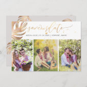 Pix Dezines Monstera Imitats Metallic|Save the Dat Save The Date (Vorne/Hinten)