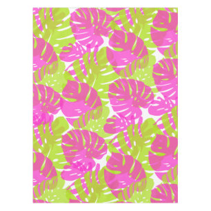 Pix Dezines Monstera/Neon Pink/Limon/DIY Hintergru Tischdecke
