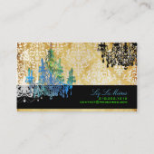 Pix Dezines Murano Glaskronleuchter/DIY-Schriftart Visitenkarte (Rückseite)