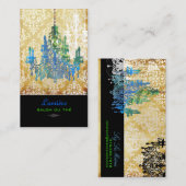 Pix Dezines Murano Glaskronleuchter/DIY-Schriftart Visitenkarte (Vorne/Hinten)