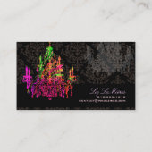 Pix Dezines Murano Glaskronleuchter/DIY-Schriftart Visitenkarte (Rückseite)