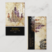 Pix Dezines Murano Glaskronleuchter/DIY-Schriftart Visitenkarte (Vorne/Hinten)