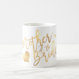 Pix Dezines Mutter von Bride/Imitats Gold Script Kaffeetasse