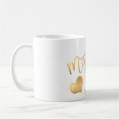 Pix Dezines Mutter von Bride/Imitats Gold Script Kaffeetasse (Links)