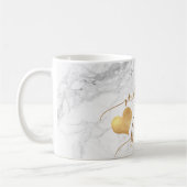 Pix Dezines Mutter von Bride/Imitats Gold-Script-M Kaffeetasse (Links)