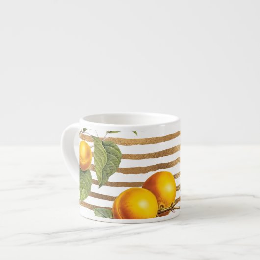 Pix Dezines Orchard/Pfirsiche/Redoute Espressotasse (Vorderseite Links)