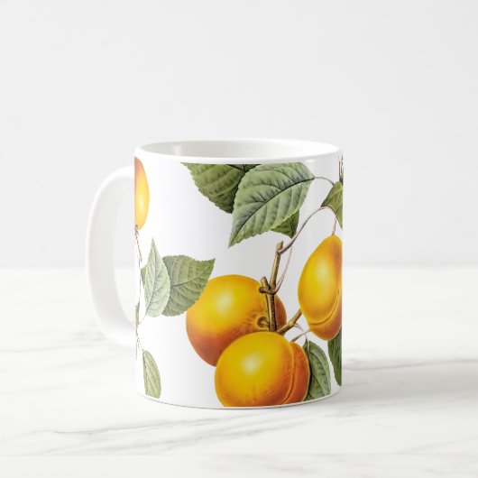 Pix Dezines Orchard/Pfirsiche/Redoute Kaffeetasse (Vorderseite Links)