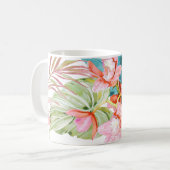 Pix Dezines Orchid Isle, Peach Cymbidium Orchid Kaffeetasse (Vorderseite Links)