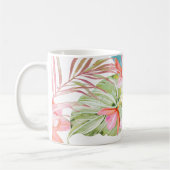 Pix Dezines Orchid Isle, Peach Cymbidium Orchid Kaffeetasse (Links)