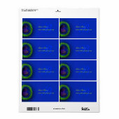 Pix Dezines Pfauenaugenkobalt blau (Vorne)