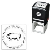 Pix Dezines Pig, Butcher Shop, Charcuterie Permastempel (Beispiel)