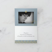 Pix Dezines Pink/Blue Tallits Vielen Dank Dankeskarte (Innenseite)