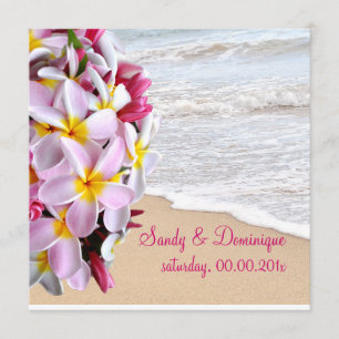 Pix Dezines pink plumeria Lei /Strand Einladung