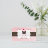 Pix Dezines Pink Visitenkarte (Stehend Vorderseite)