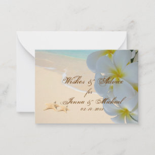 Pix Dezines Plumeria Leis Wünsche + Ratgeber Karte