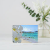 Pix Dezines Plumeria Leis Wünsche + Ratgeber Karte (Stehend Vorderseite)