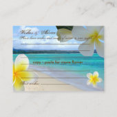 Pix Dezines Plumeria Leis Wünsche + Ratgeber Karte (Rückseite)
