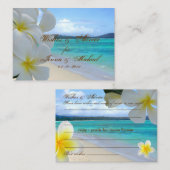 Pix Dezines Plumeria Leis Wünsche + Ratgeber Karte (Vorne/Hinten)